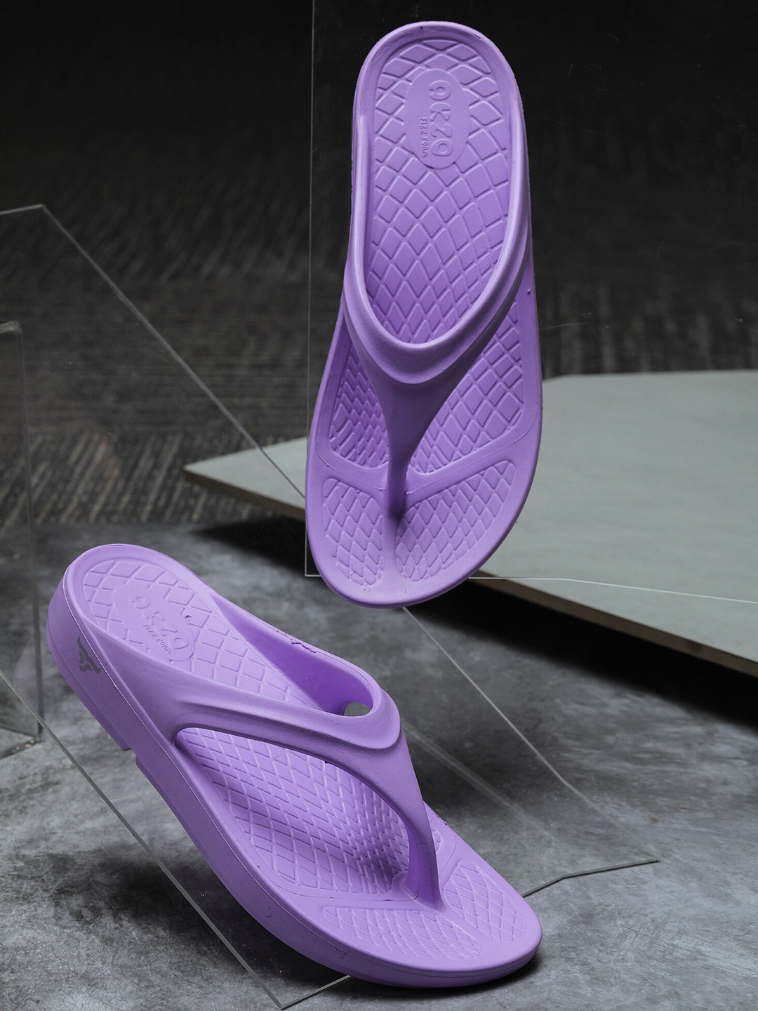 

ABROS Women Violet Rubber Room Slippers