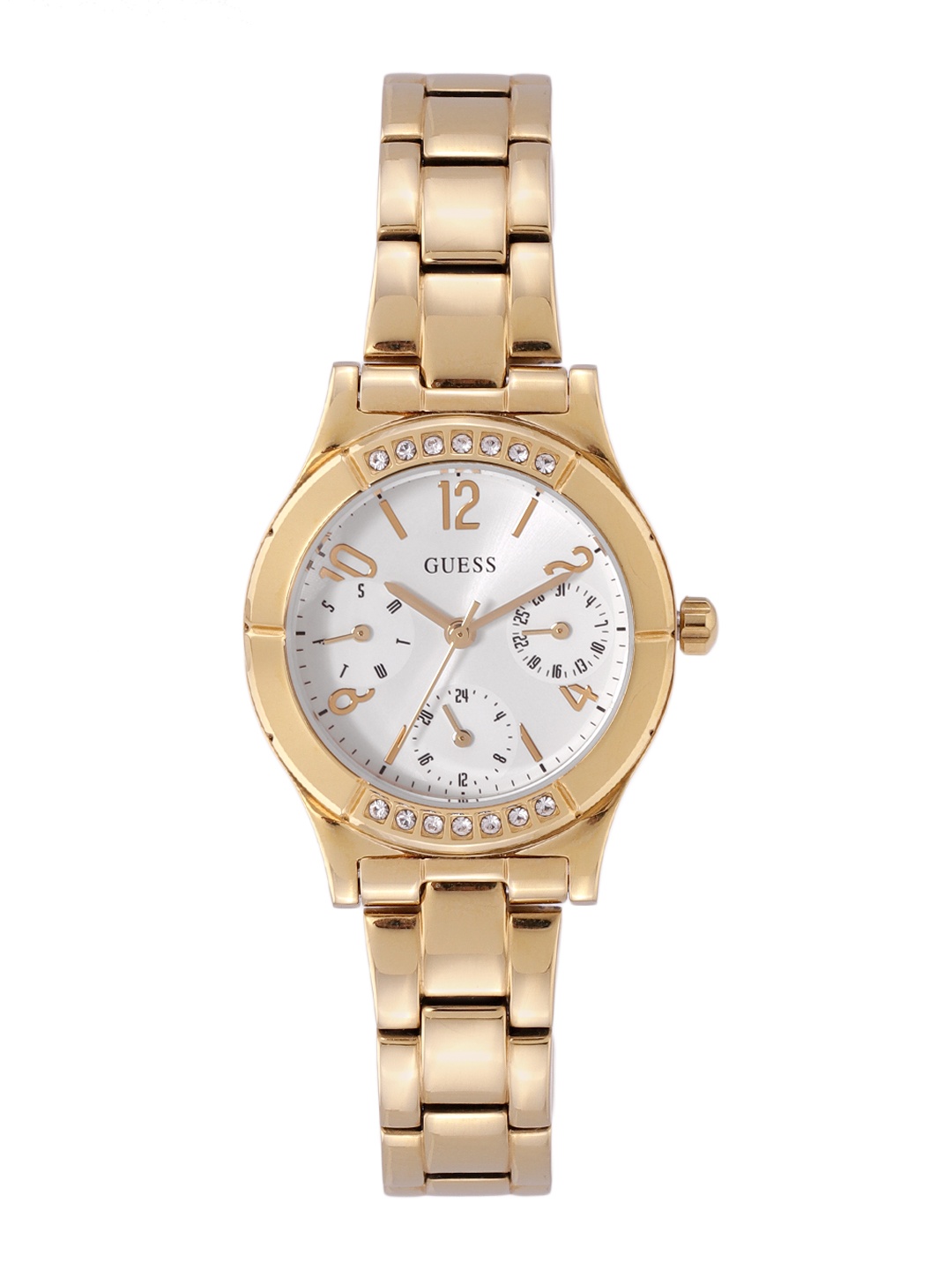 

GUESS Women Piper Embellished Dial Analogue Watch GW0413L2, White