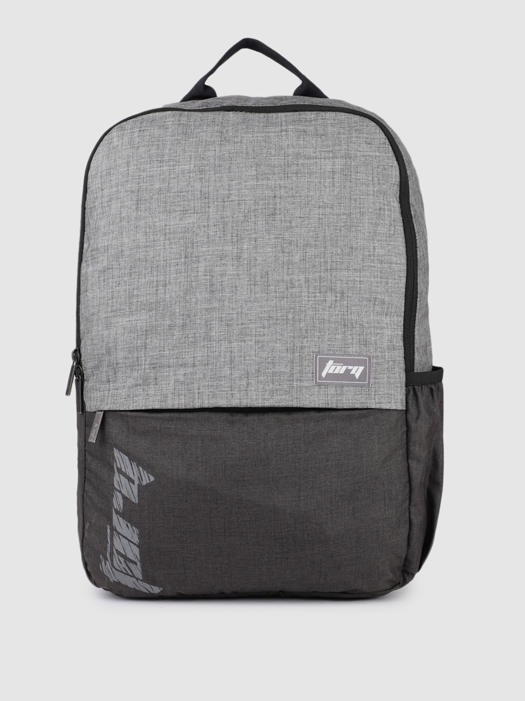 

Wildcraft Unisex Grey Melange & Black Brand Logo Backpack