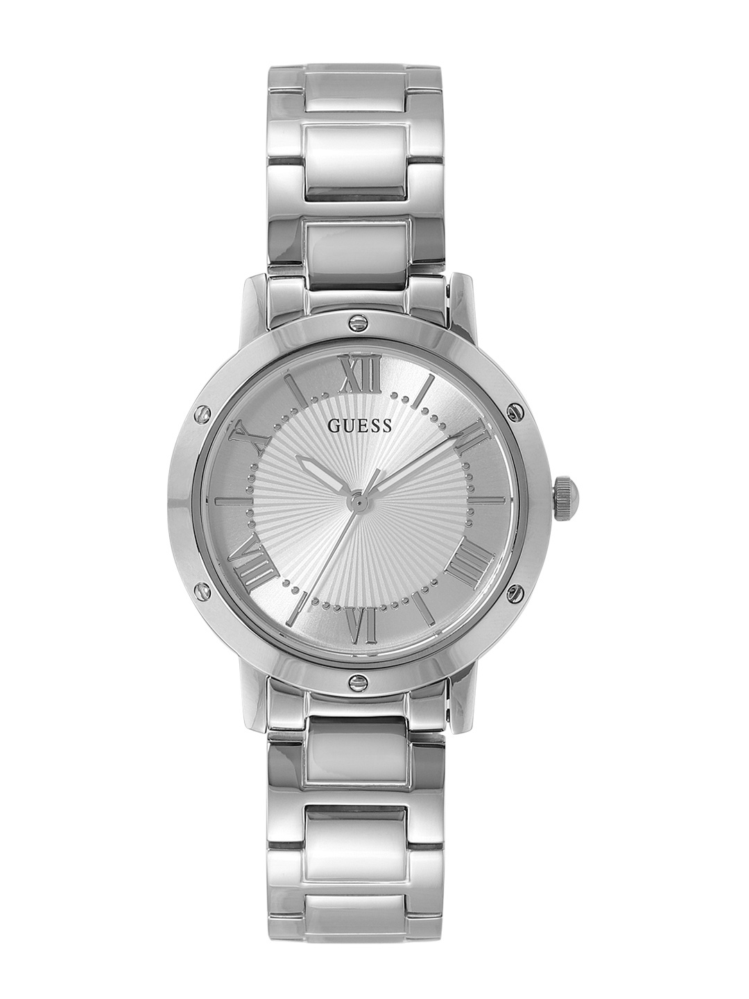 

GUESS Women Bracelet Style Straps Analogue Watch GW0404L1, Silver