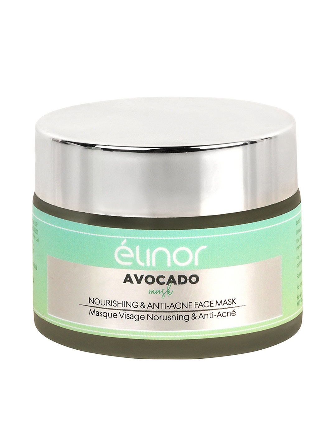 

Elinor Set of Skin Tightening Face Scrub & Nourishing & Anti-Acne Face Mask - 50 g Each, Green