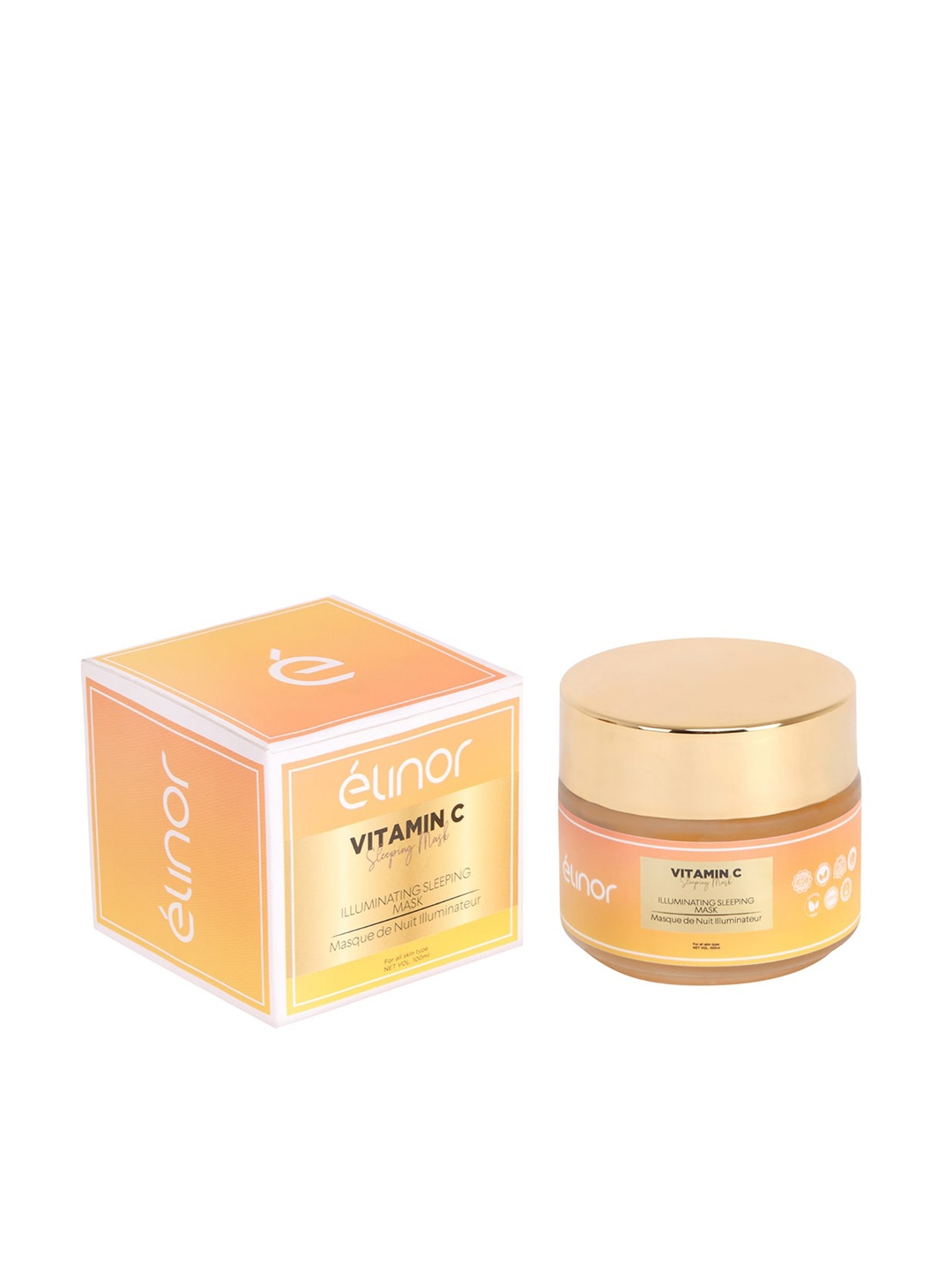 

Elinor Vitamin C Illuminating Sleeping Mask with Apple & Papaya Extracts - 100 ml, Orange
