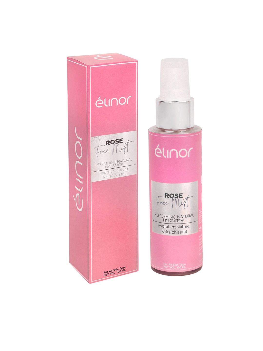 

Elinor Rose Refreshing Natural Hydrator Face Mist with Witch Hazel & Neem - 100 ml, Pink