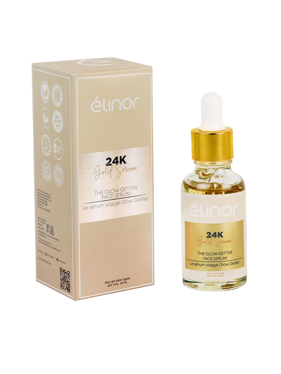 

Elinor The Glow Getter 24K Gold Face Serum - 30 ml
