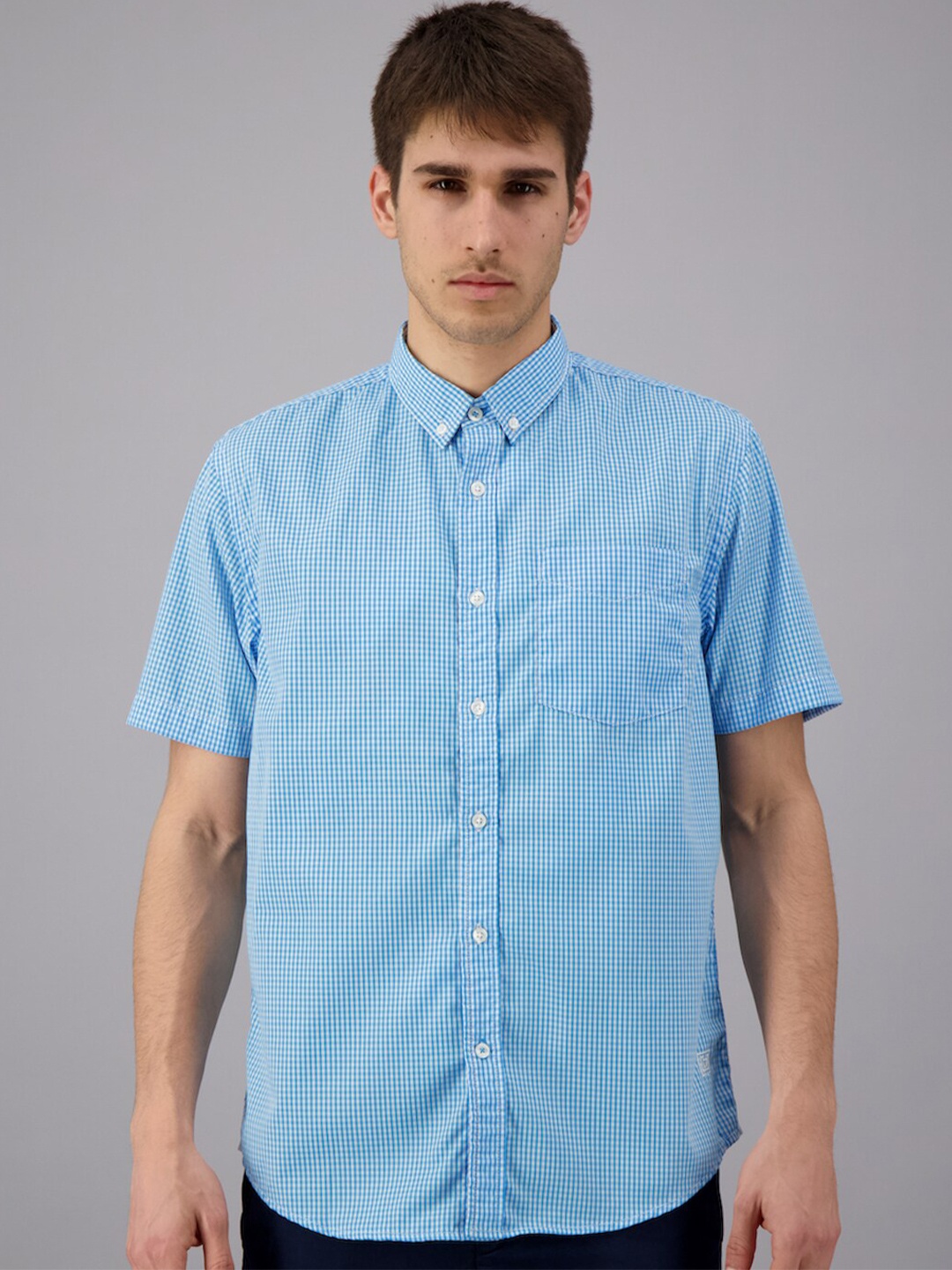 

FREESOUL Men Blue Casual Shirt