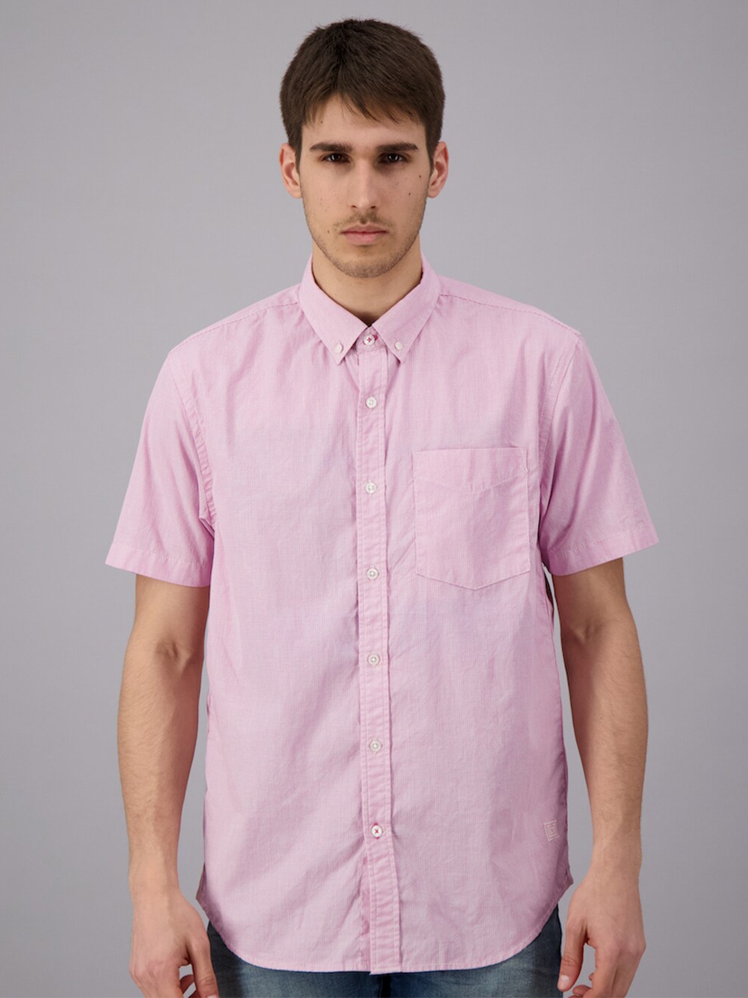 

FREESOUL Men Pink Casual Shirt