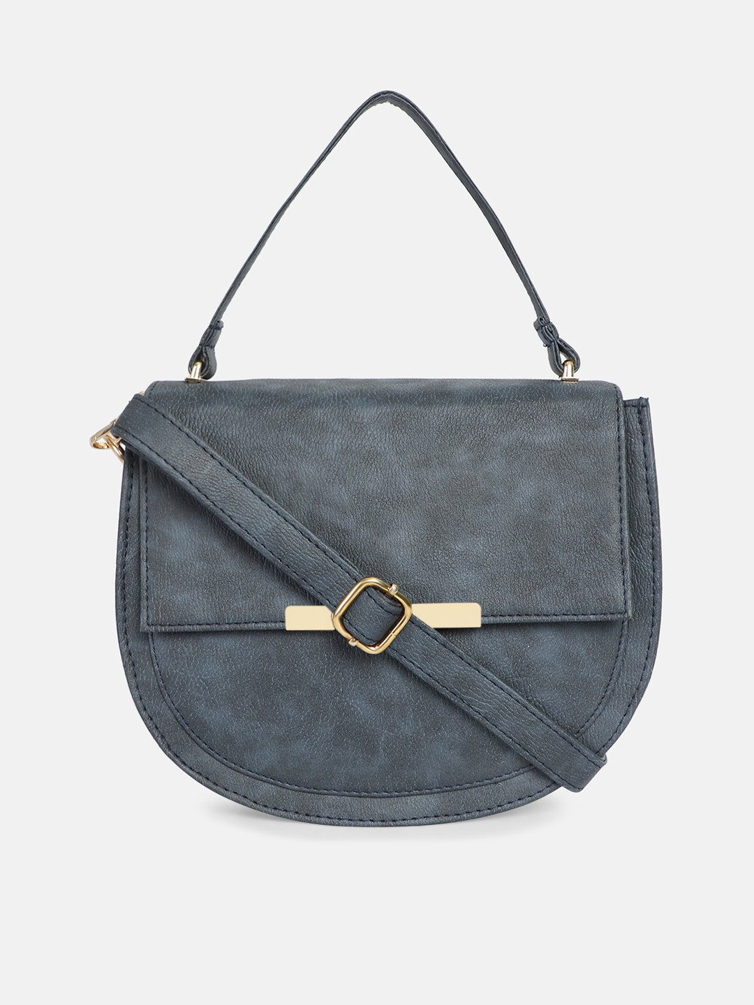 

Bagsy Malone Blue PU Half Moon Handheld Bag