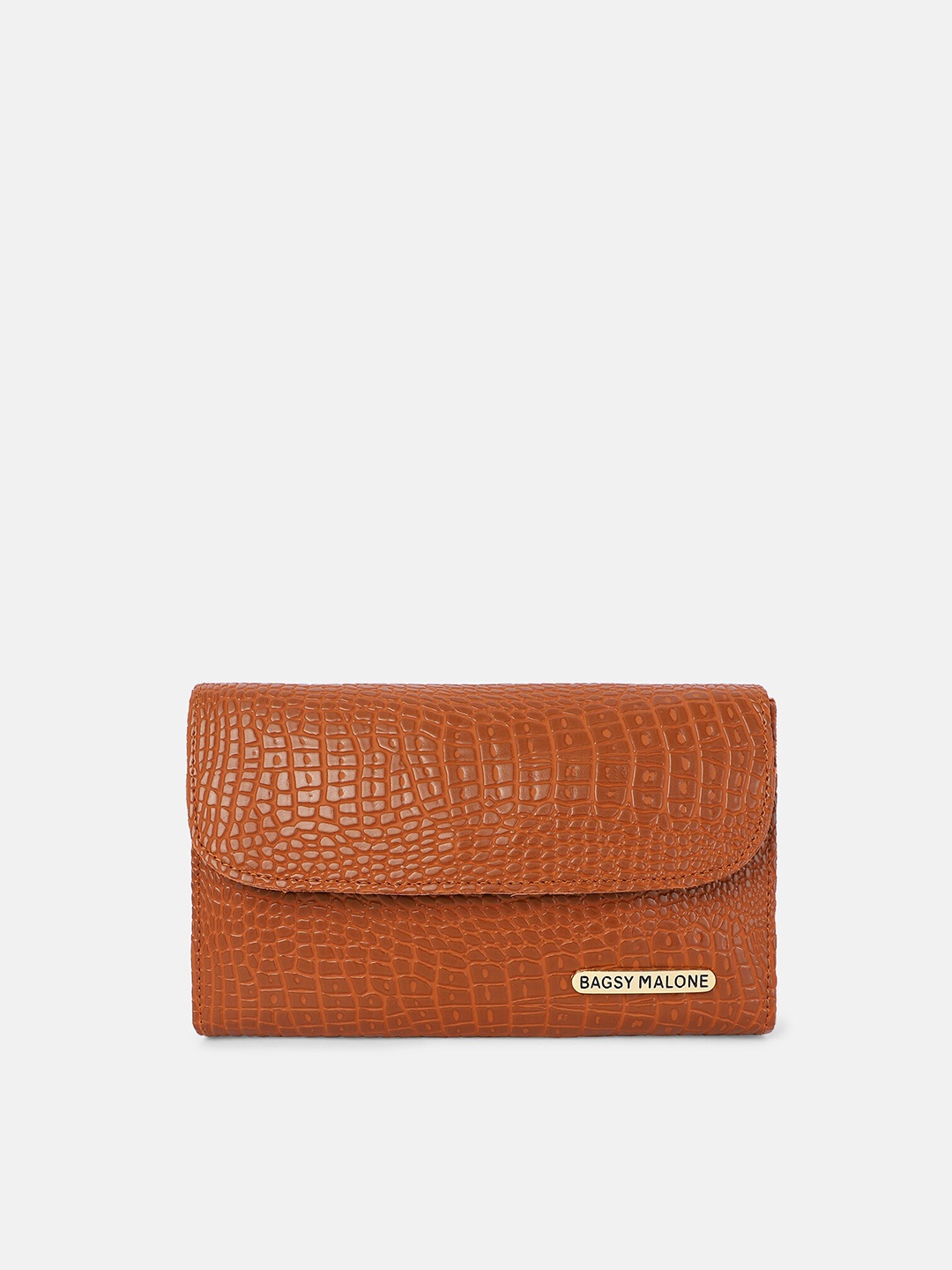 

Bagsy Malone Tan Textured Envelope Clutch