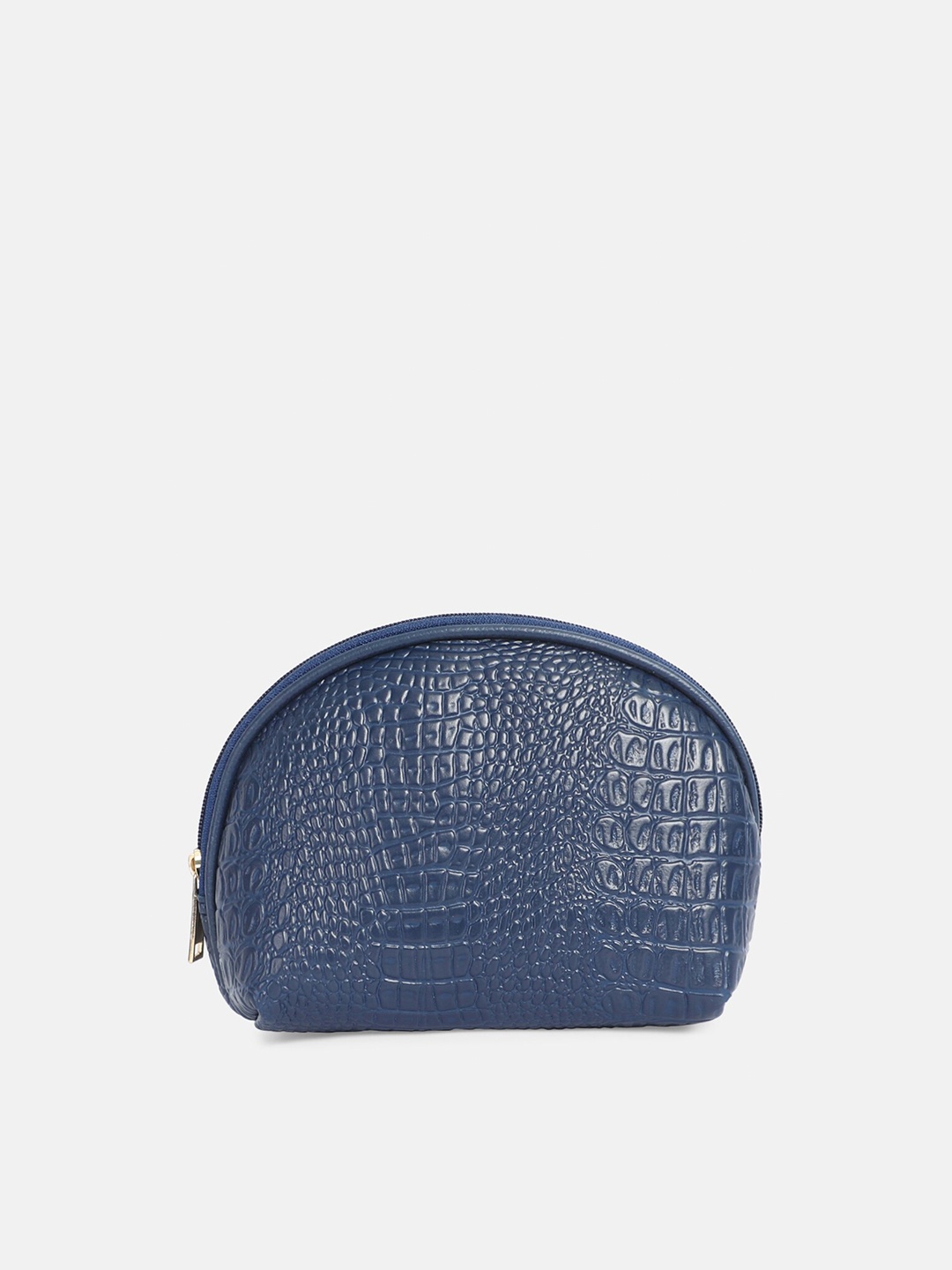 

Bagsy Malone Blue Animal Textured Half Moon Clutch