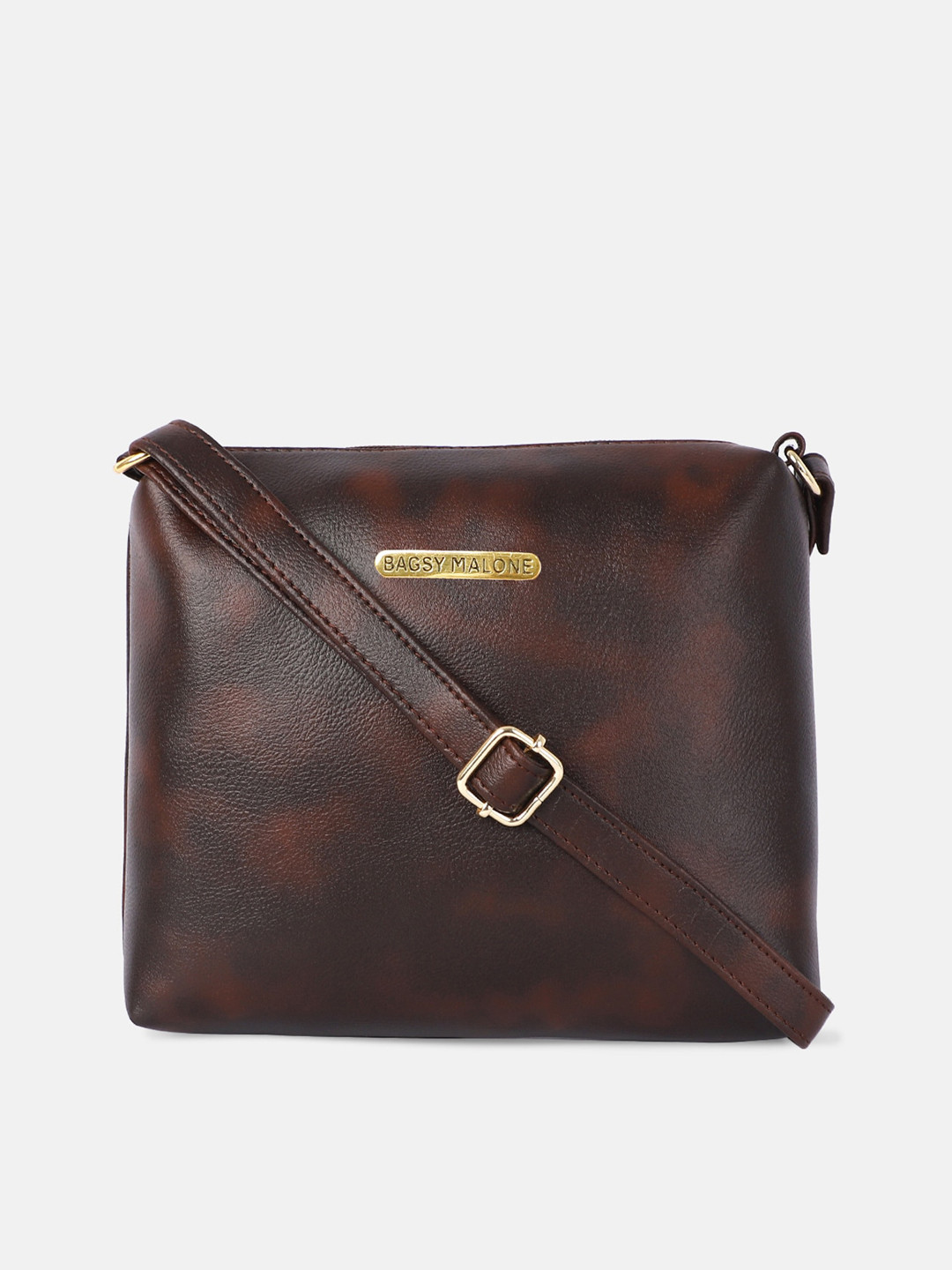 

Bagsy Malone Brown Structured Sling Bag