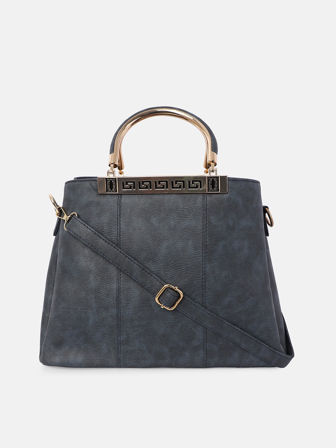

Bagsy Malone Blue PU Structured Handheld Bag