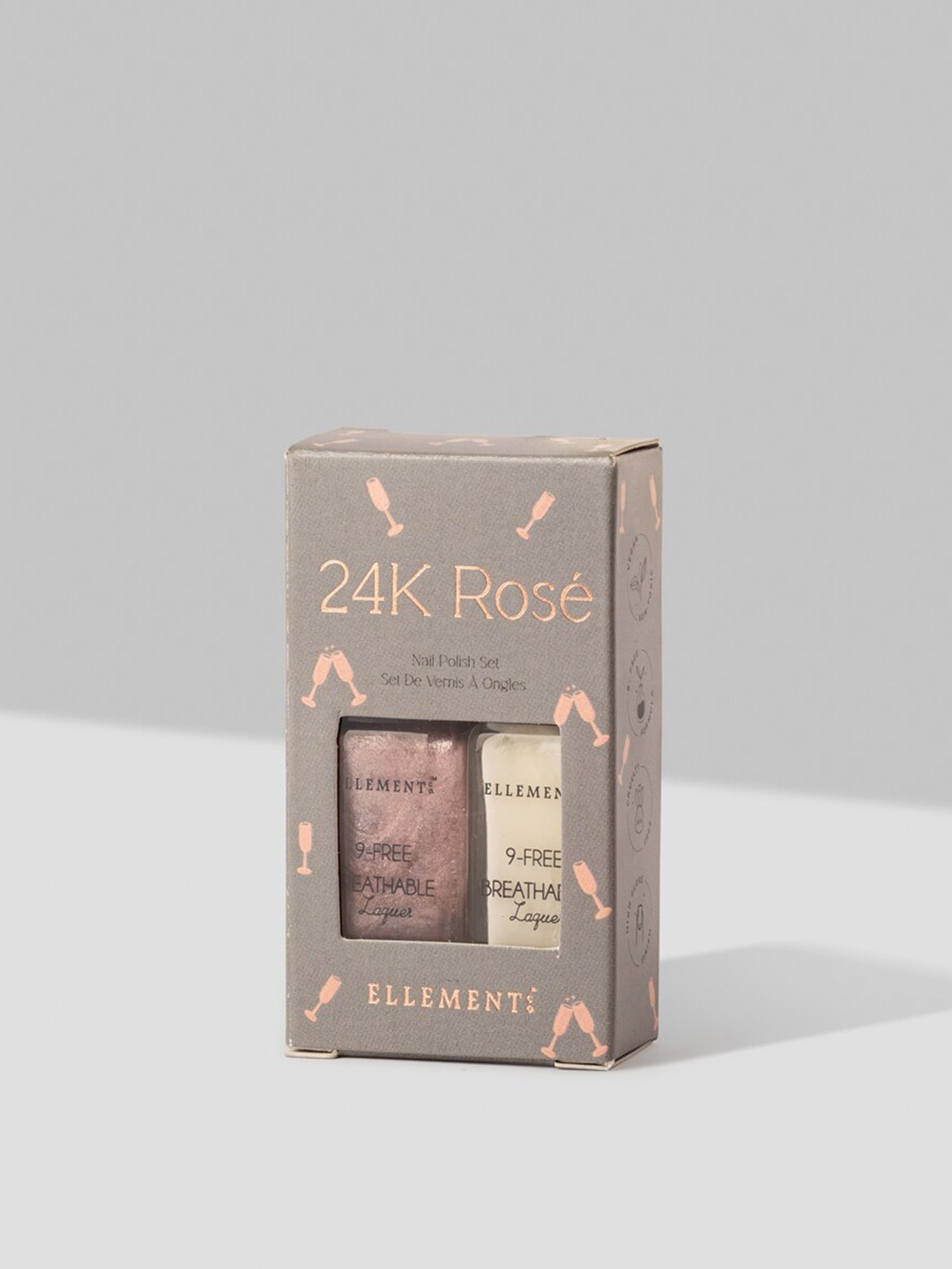 

ELLEMENT CO. 24K Ros Nail Polish 16ml, Multi