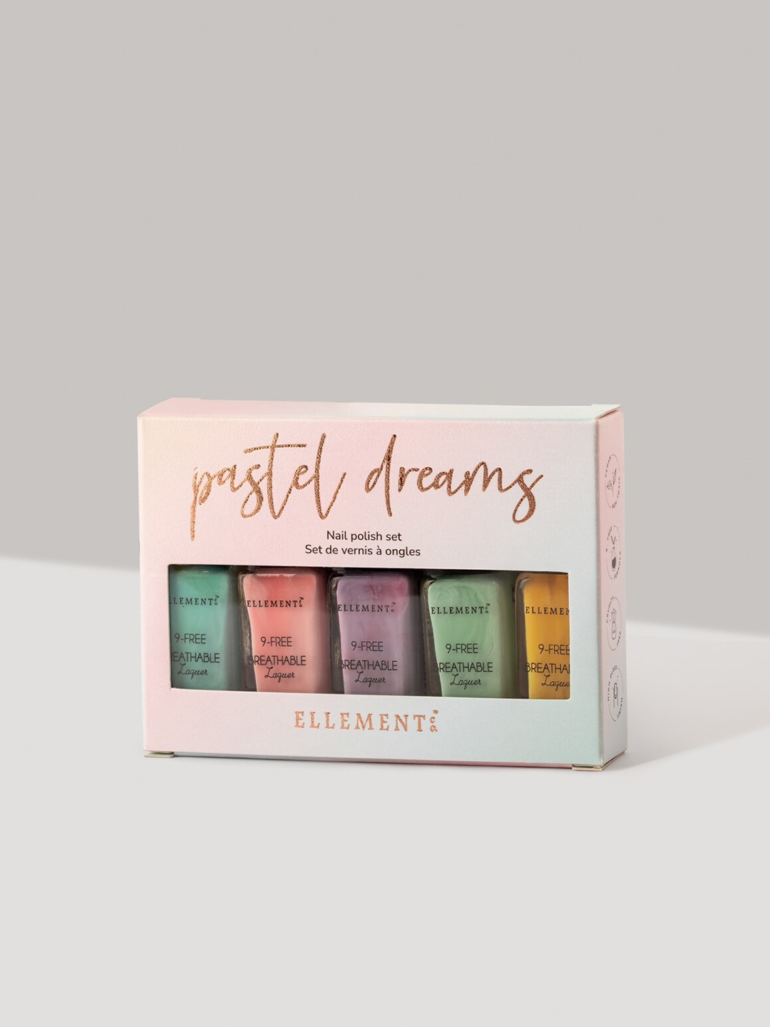 

ELLEMENT CO. Pastel Dreams Nail Polish, Multi