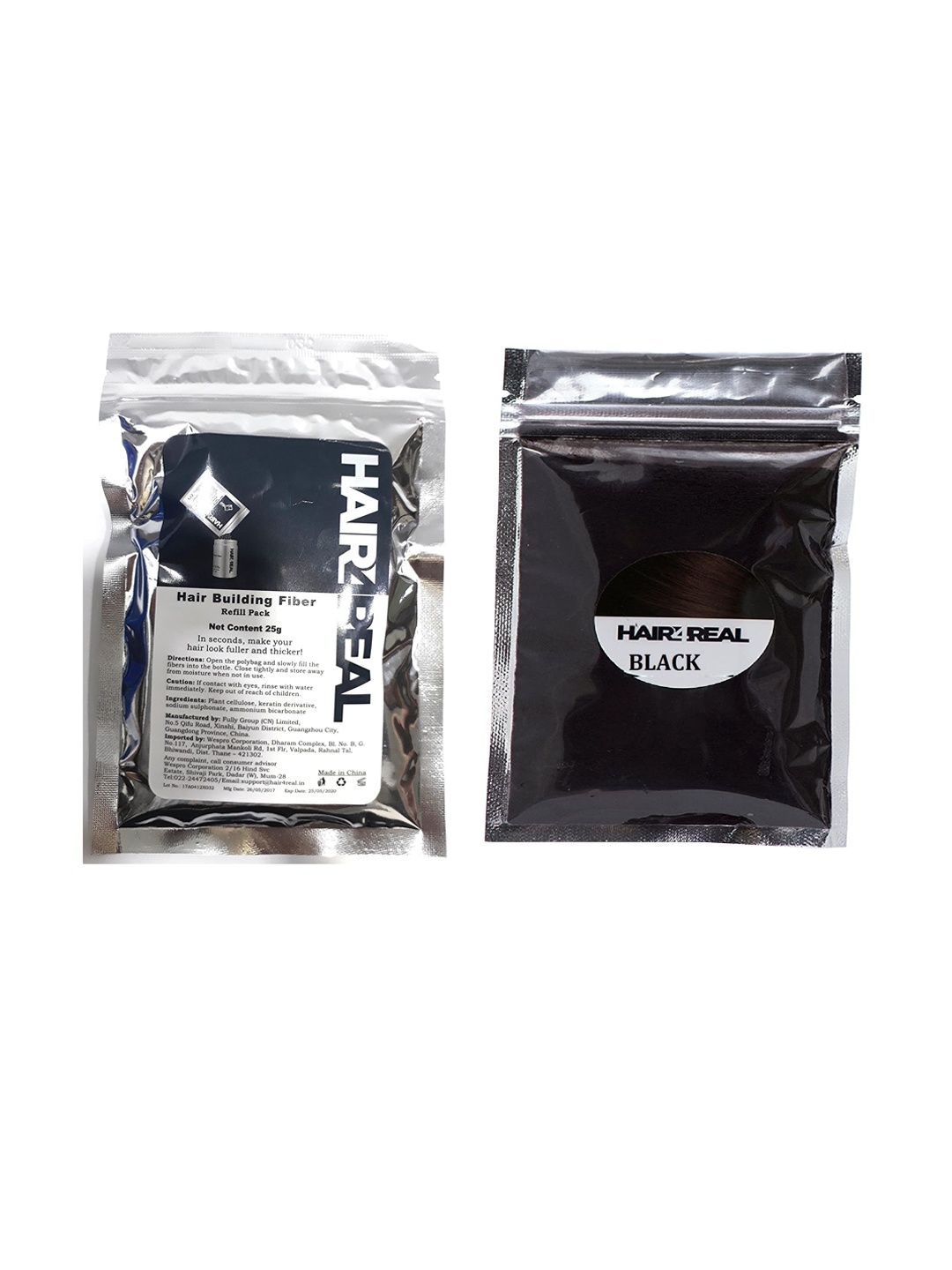 

HAIR4REAL Hair Building Hair Fiber Refill Pack - Black 4432.01