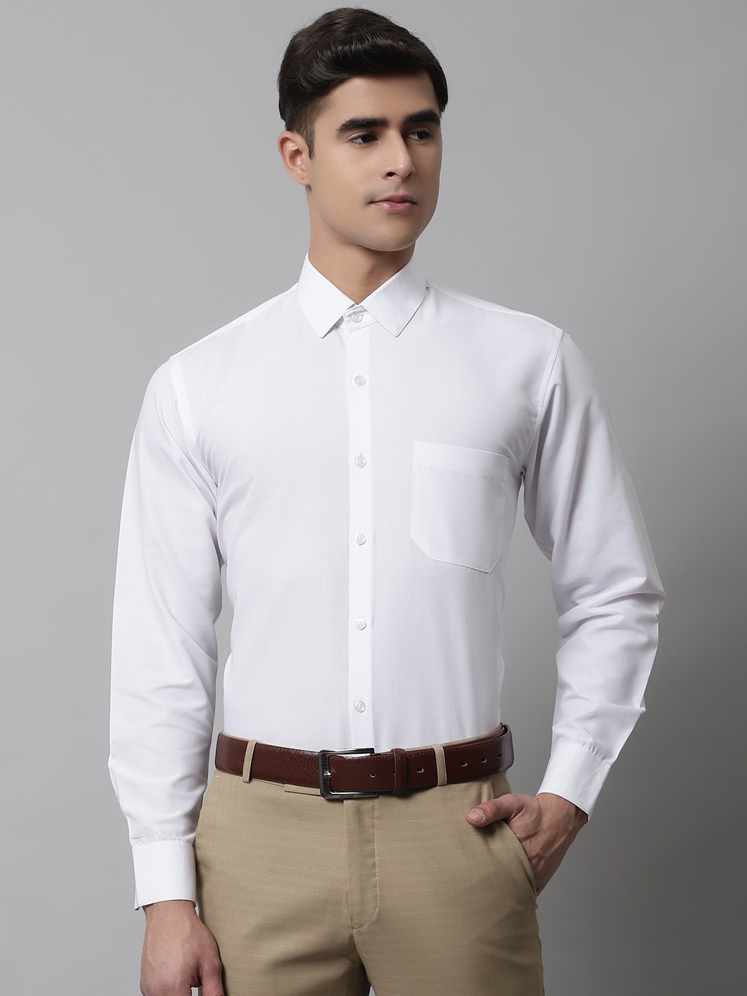 

JAINISH Men White Comfort Formal Shirt