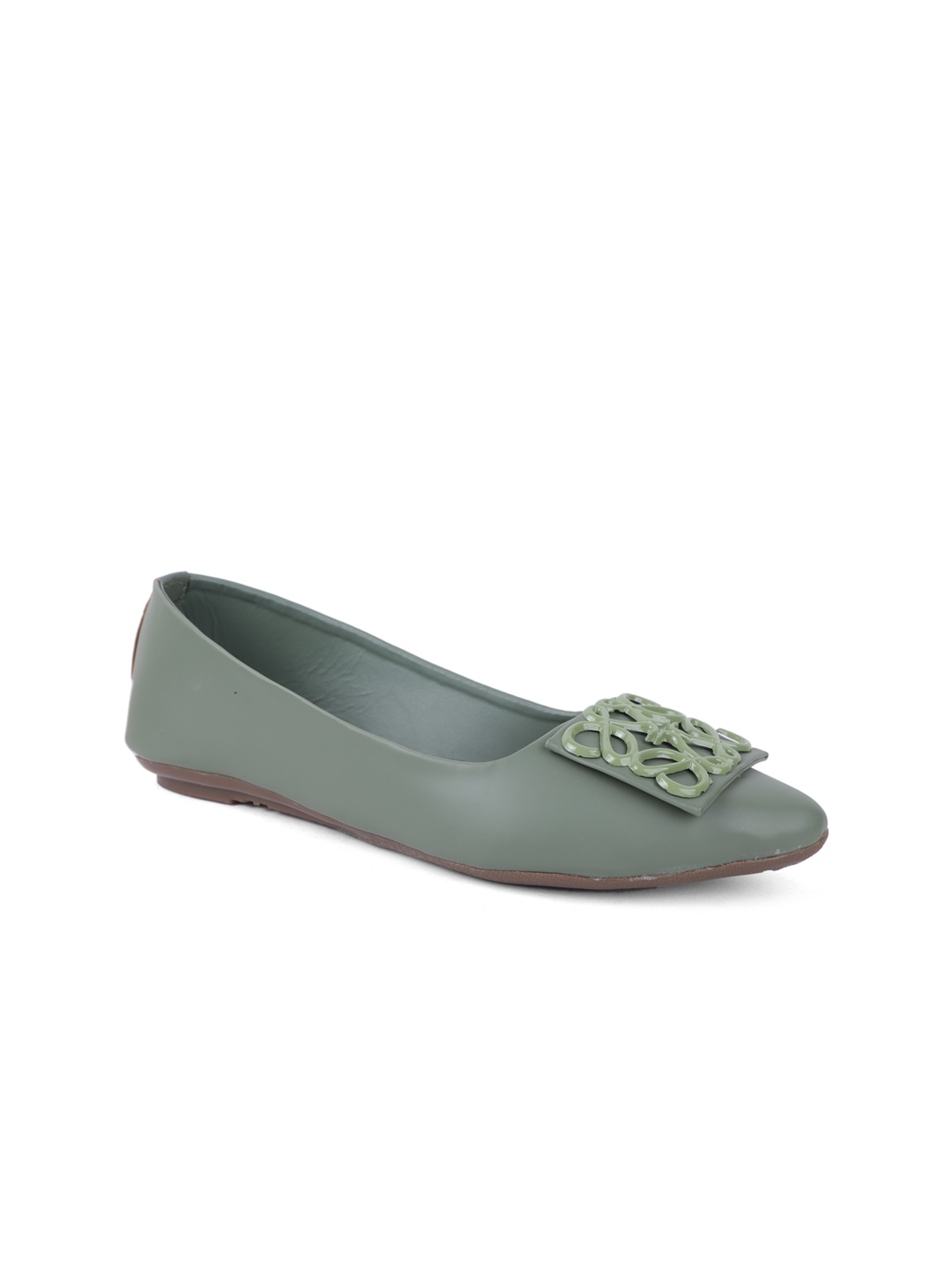 

FABBMATE Women Green Ballerinas Flats
