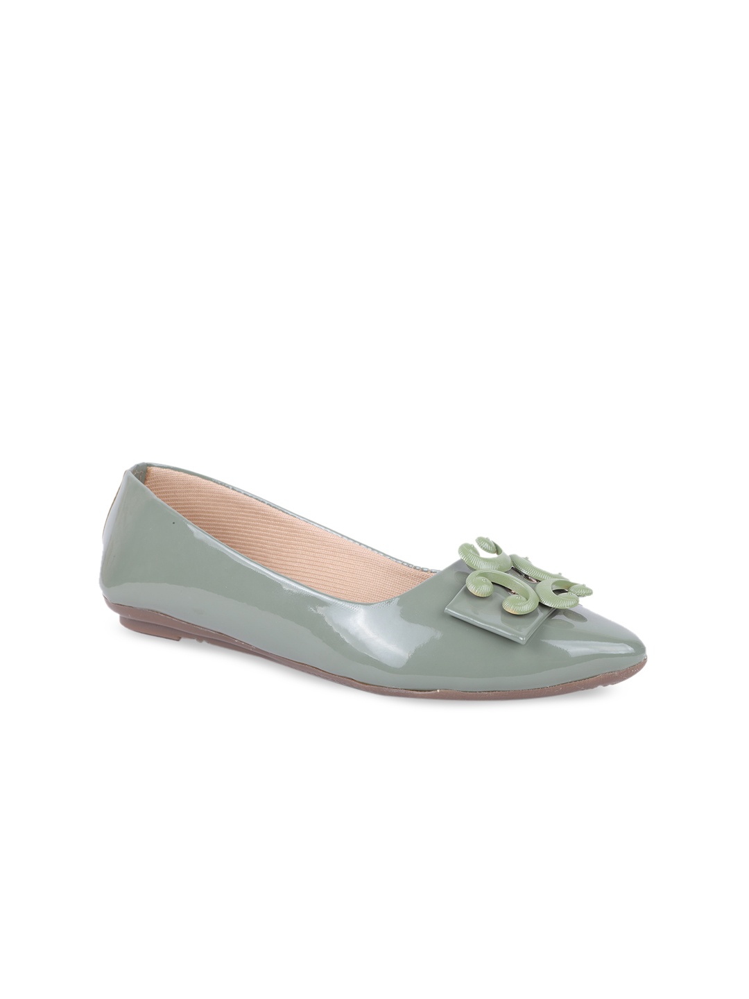 

FABBMATE Women Green Ballerinas with Bows Flats