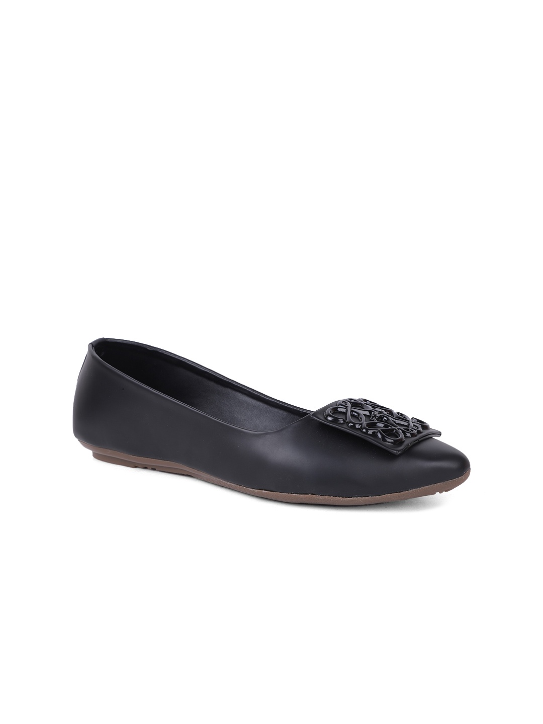 

FABBMATE Women Black Ballerinas with Bows Flats