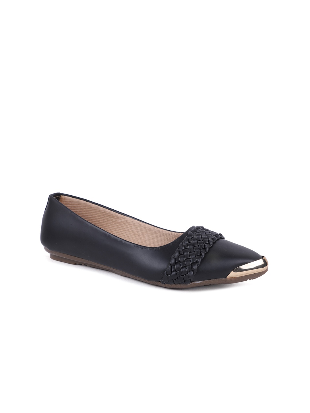 

FABBMATE Women Black Ballerina Flats