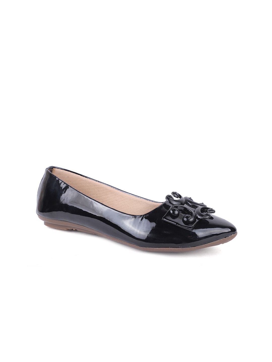 

FABBMATE Women Black Solid Ballerinas