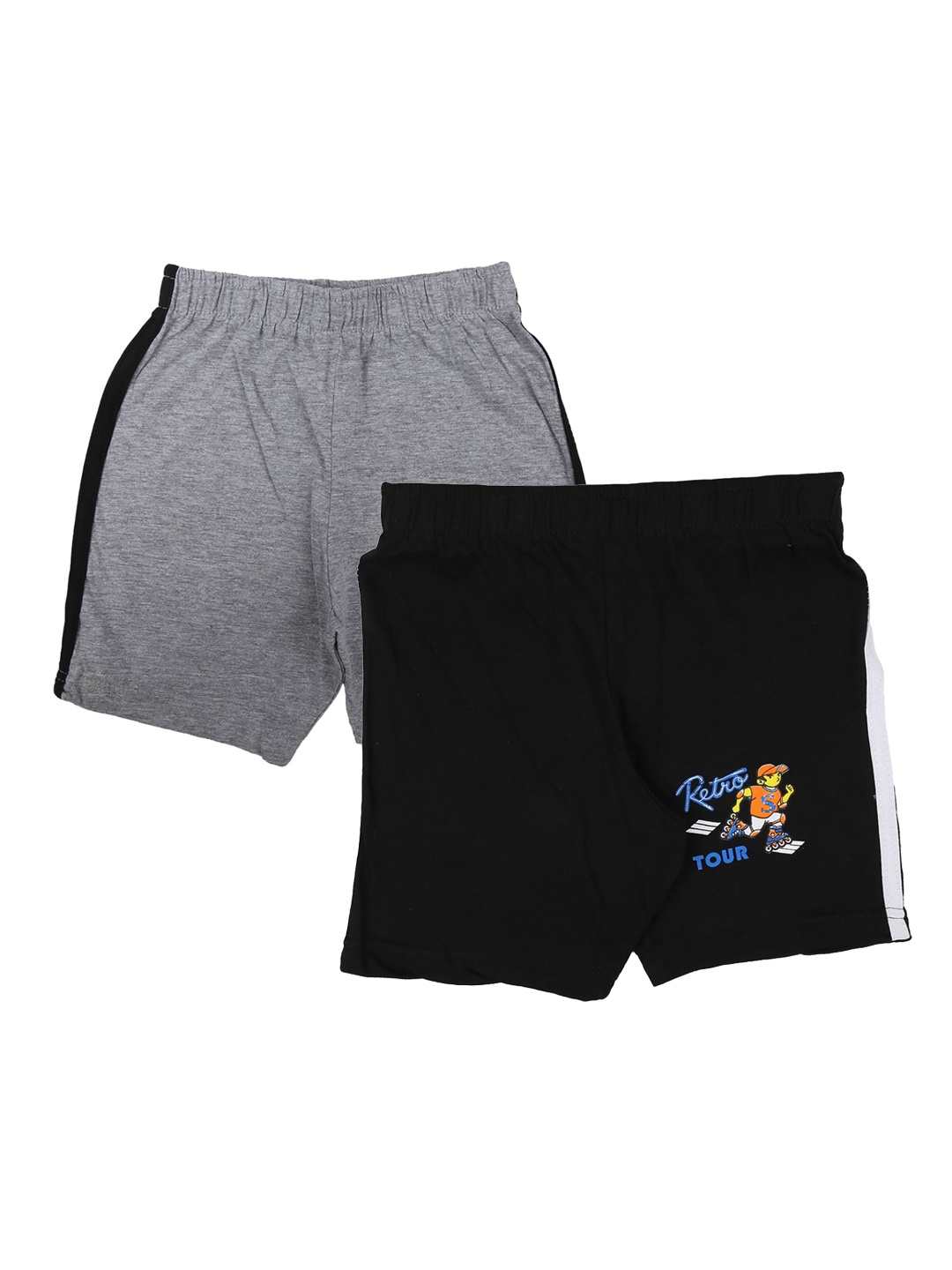 

V-Mart Boys Black & Grey Pack of 2 Shorts