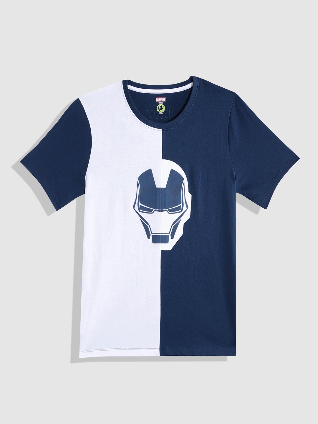 

YK Marvel Teen Boys Pure Cotton Iron Man Printed T-shirt, Navy blue