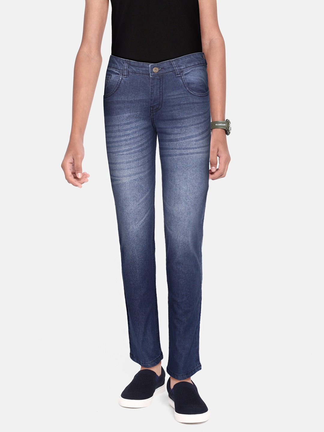 

YK Boys Blue Light Fade Stretchable Jeans