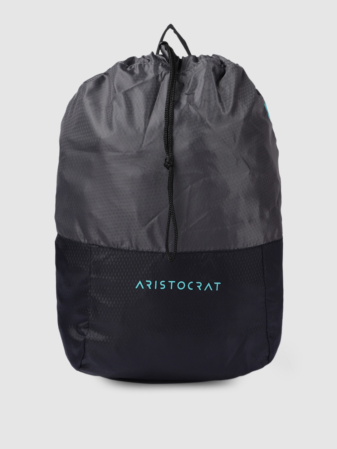 

Aristocrat Unisex Black & Charcoal Grey Backpack