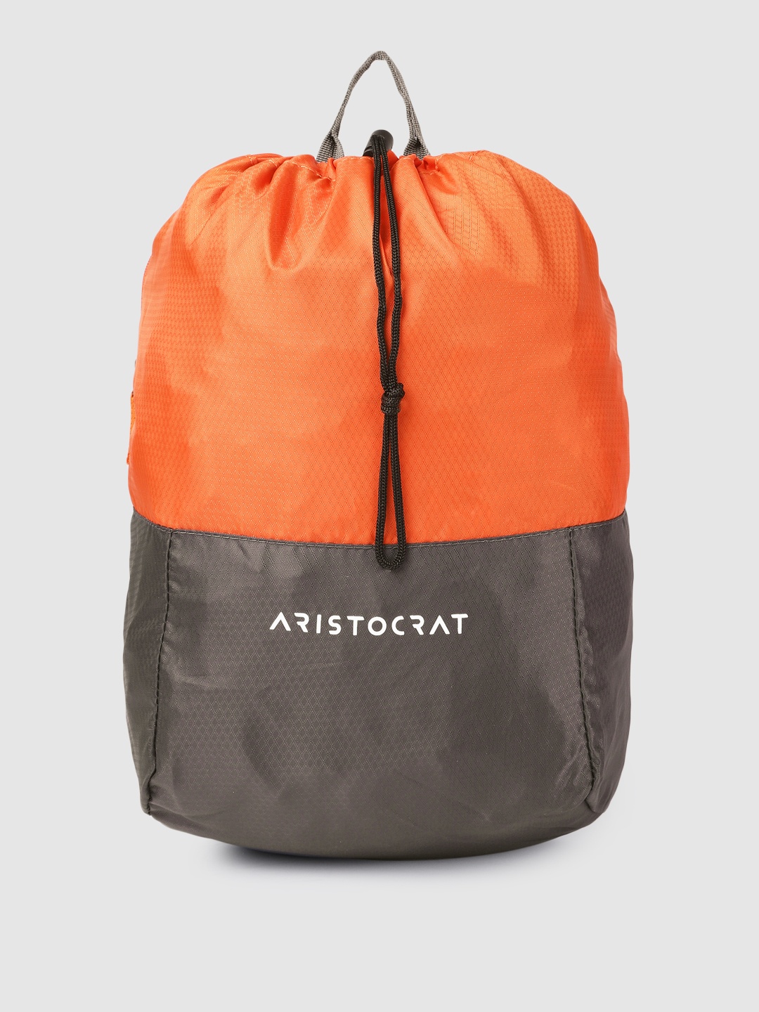 

Aristocrat Unisex Grey & Orange Backpack