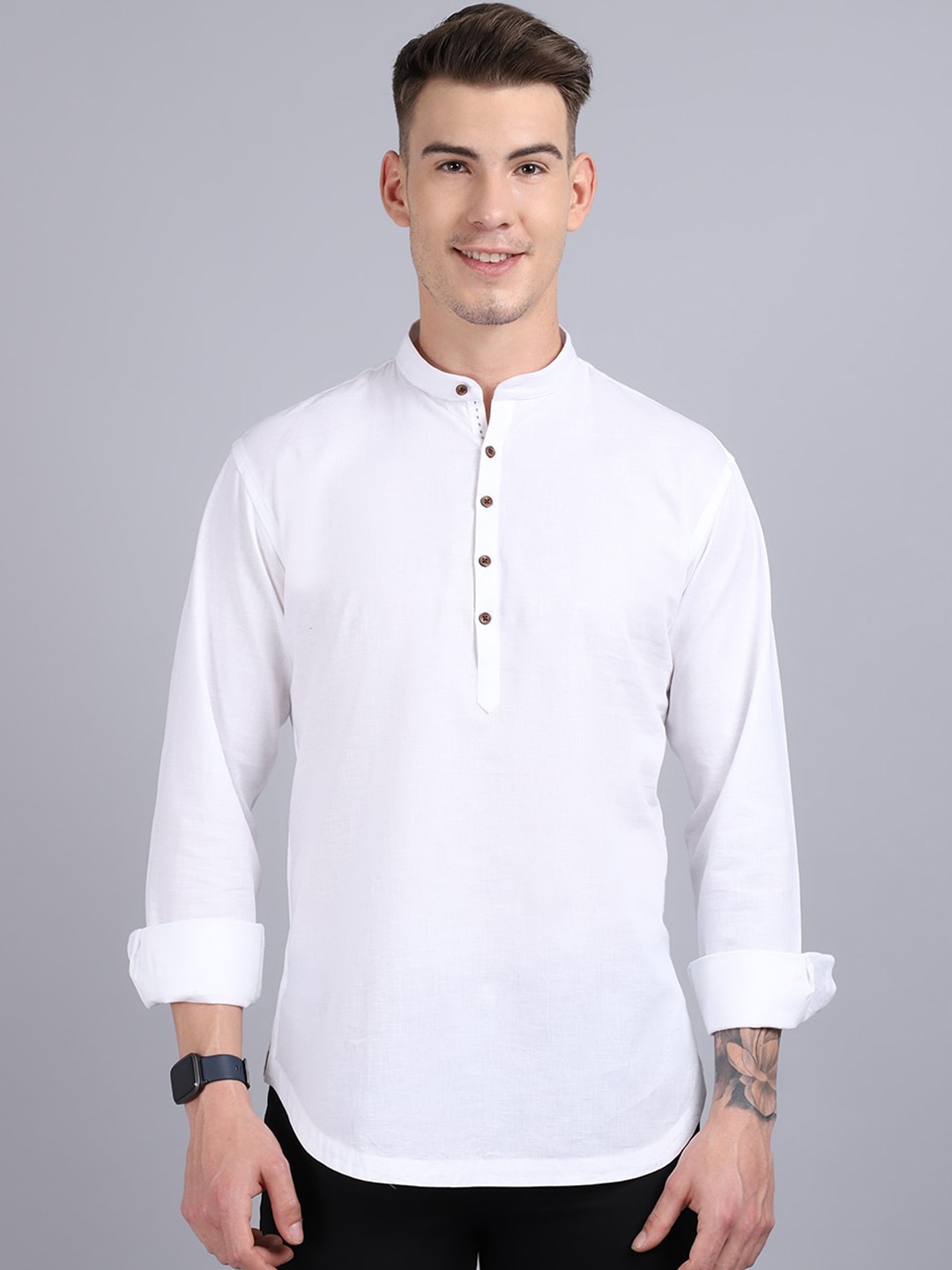 

Rodamo Men White Kurta