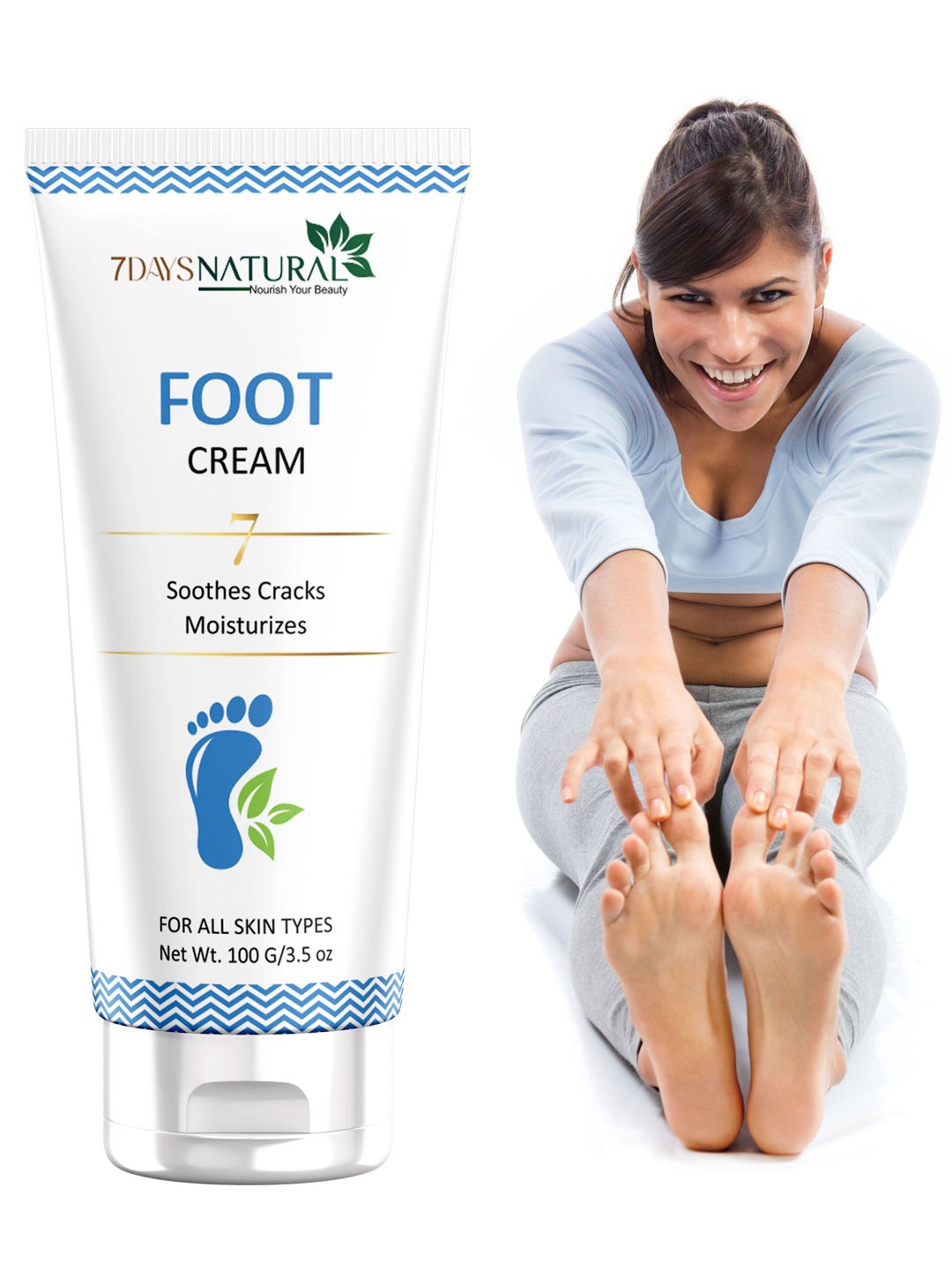 

7 DAYS Foot Crack Heal Cream 100 gm, Blue