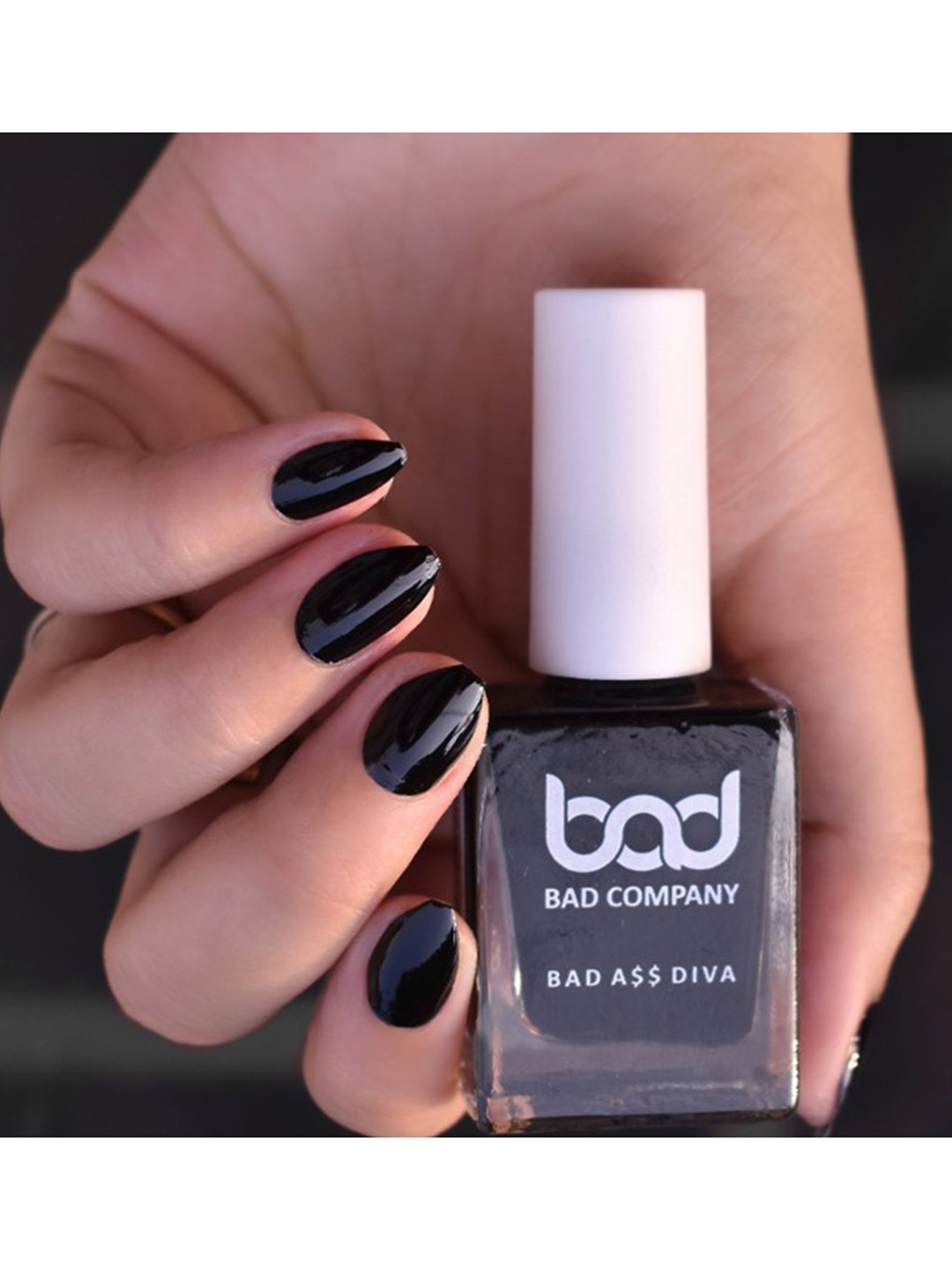 

BAD COMPANY Women No Toxin Nail Lacquer-Risk It For Biscuit,10 ml, Black