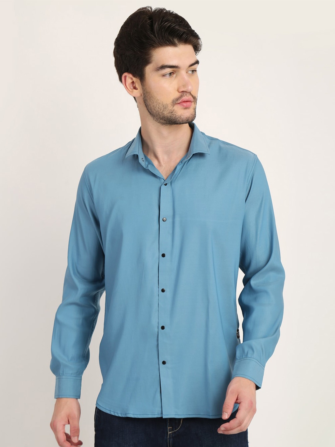 

COLVYNHARRIS JEANS Men Blue Standard Slim Fit Casual Shirt
