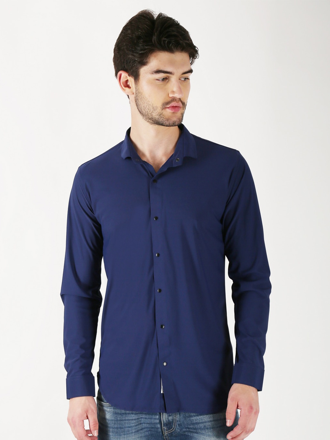 

COLVYNHARRIS JEANS Men Blue Slim Fit Casual Shirt