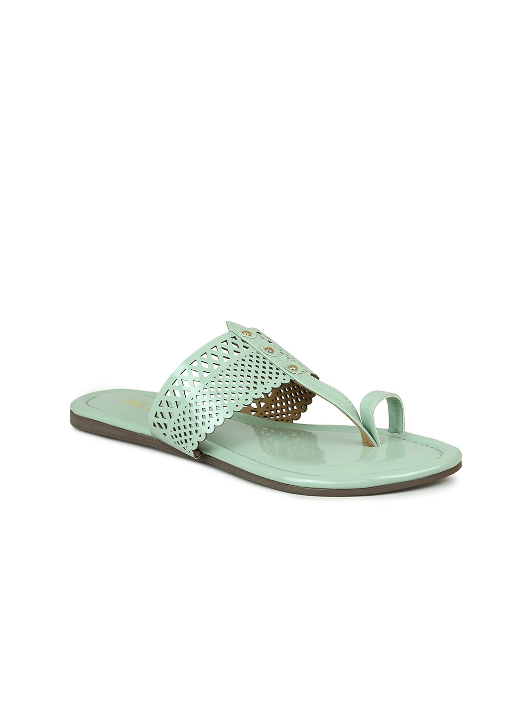 

Inc 5 Women Green Textured One Toe Flats