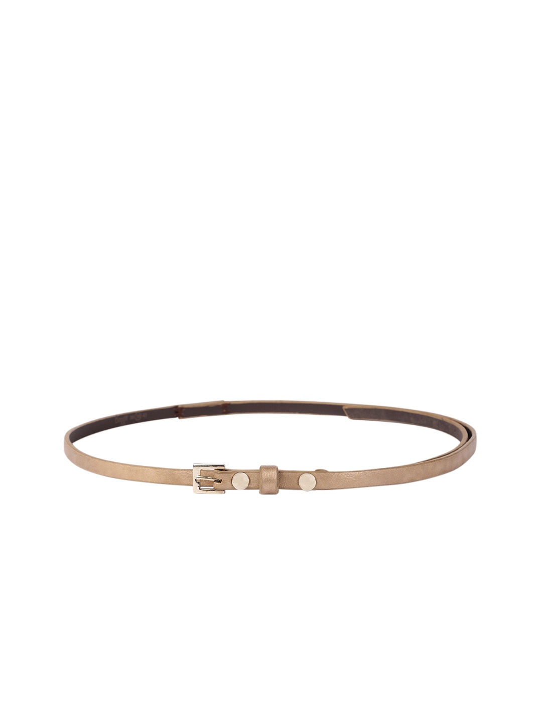 

Baggit Women Gold-Toned Textured PU Belt