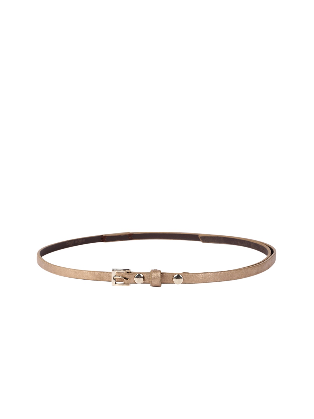 

Baggit Women Gold-Toned Textured PU Belt