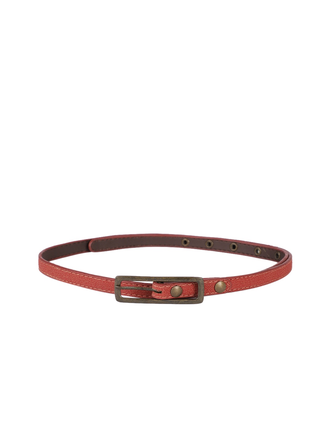 

Baggit Women Red Solid Slim Belt