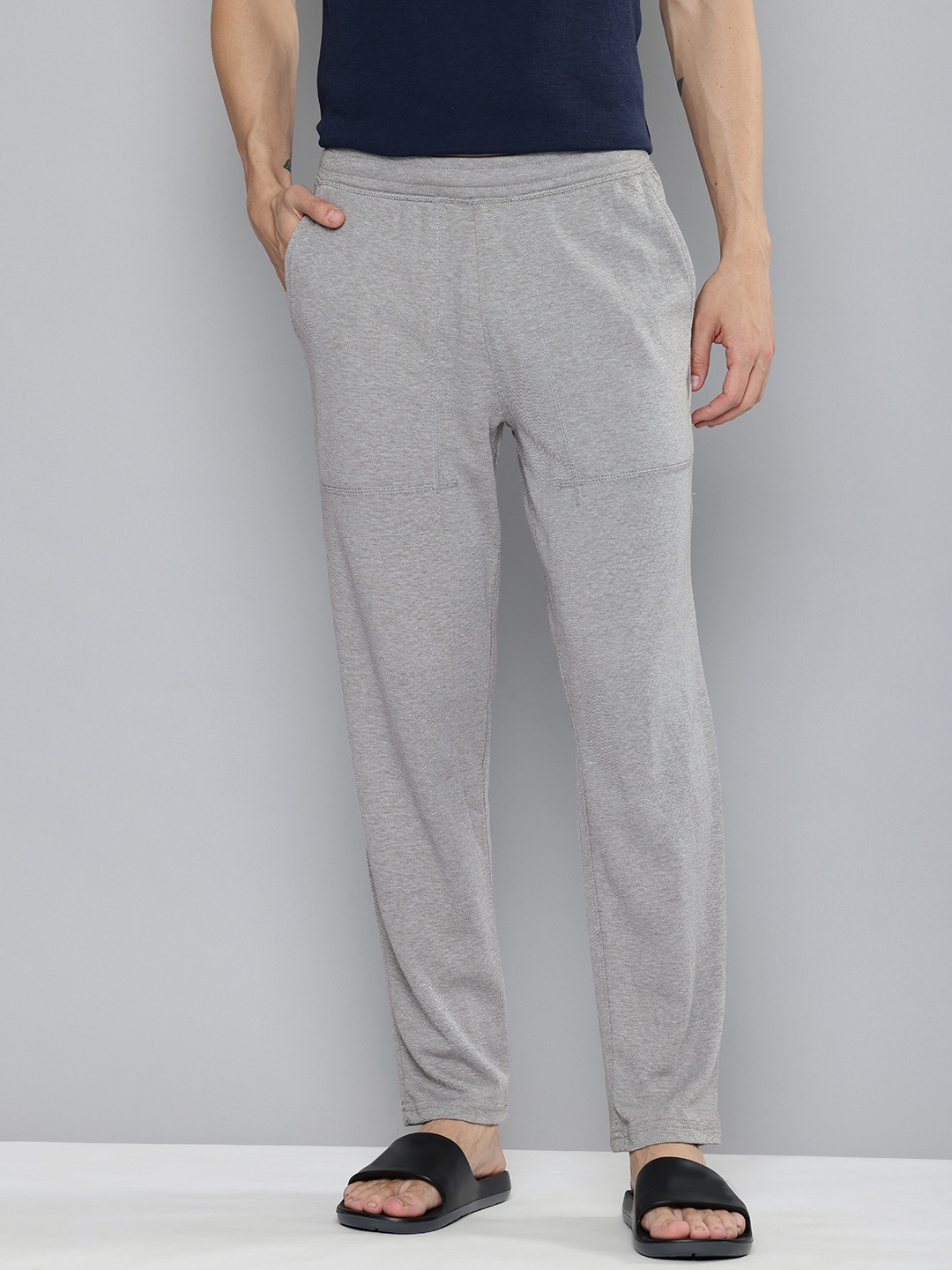 

Skechers Men Comfort fit Goknit Pique Lounge Pants, Grey