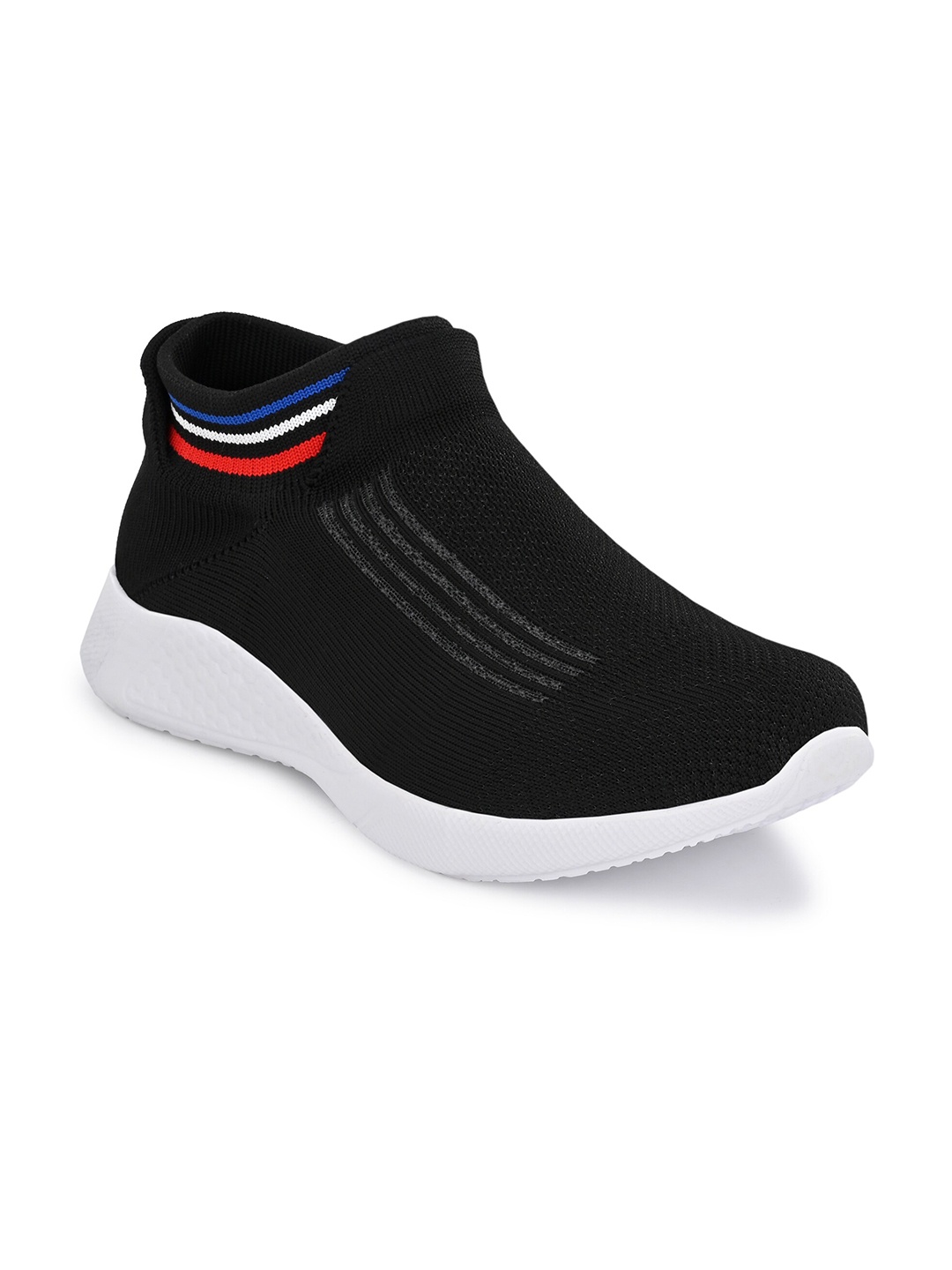 

Yuuki Men Black & White Mesh Walking Non-Marking Sports Shoe