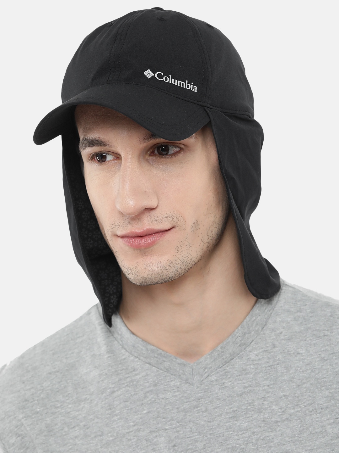 

Columbia Unisex Black Brand Logo Detail Baseball Cap