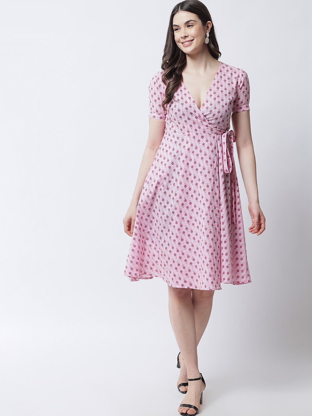 

emeros Pink Floral Maternity Dress
