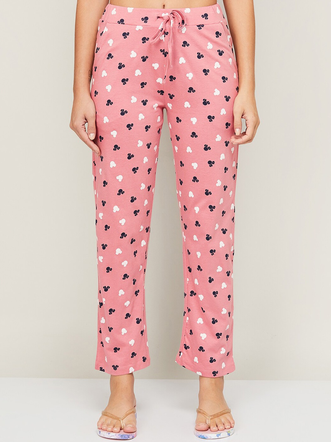 

Ginger by Lifestyle Women Pink Printed Cotton Lounge Pants