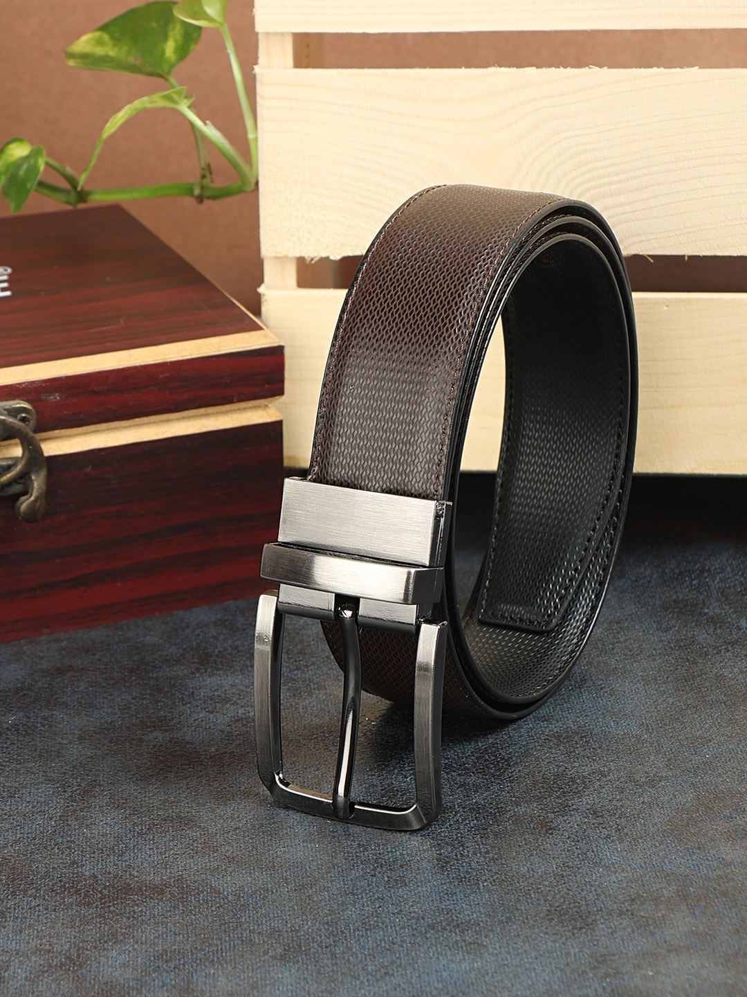 

ZEVORA Women Brown Reversible Belt