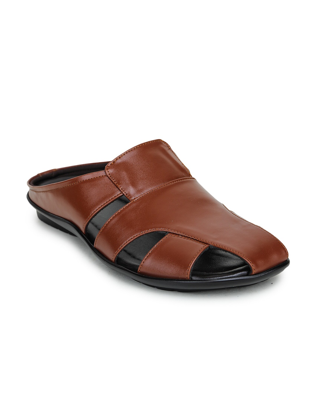 

Liberty Men Tan Solid Fisherman Sandals