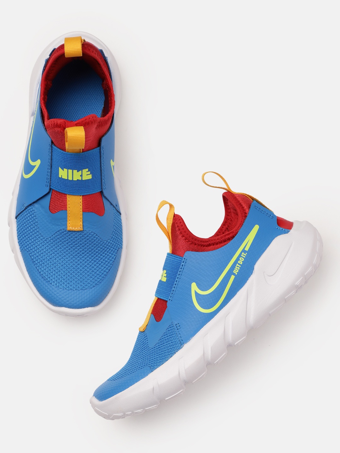 

Nike Unisex Kids Blue FLEX RUNNER 2 (PSV) Leather Shoes