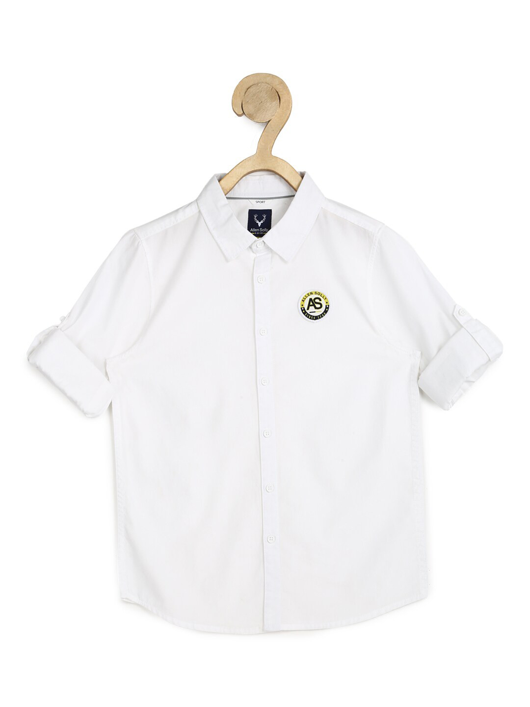 

Allen Solly Junior Boys White Slim Fit Casual Shirt