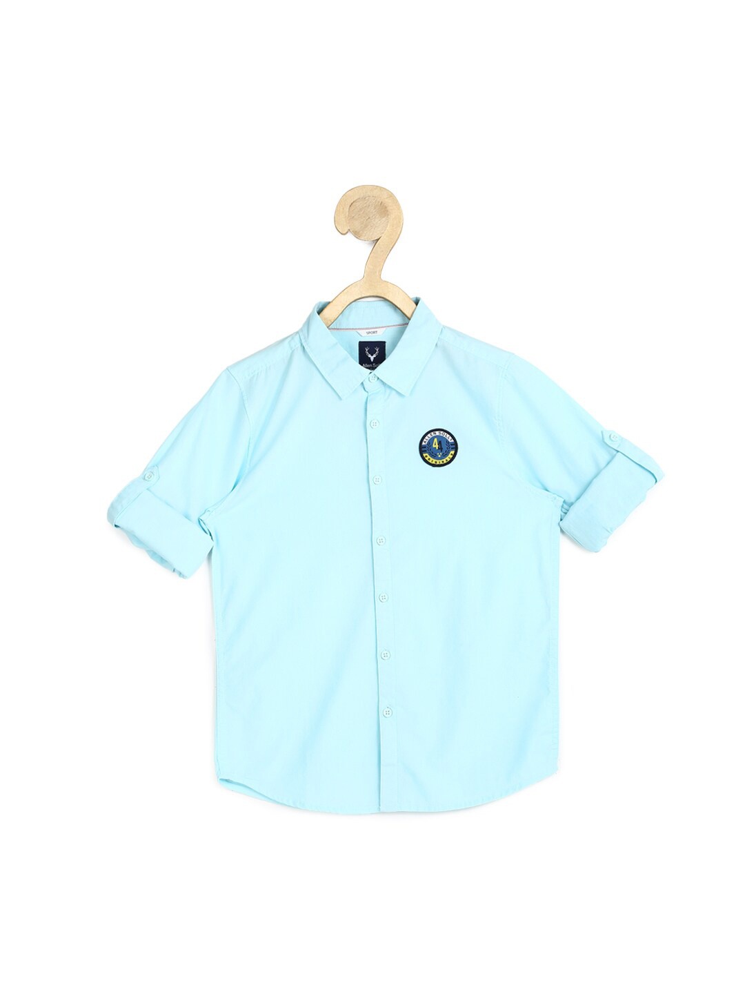 

Allen Solly Junior Boys Blue Slim Fit 100% Cotton Casual Shirt