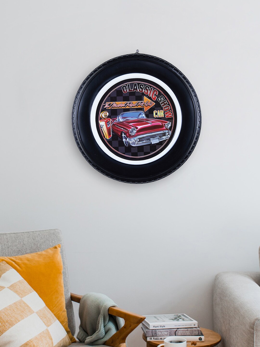 

HomeTown Red & Black Vintage Car Metal Wall Decor