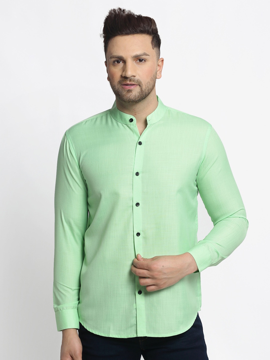 

JAINISH Men Green Comfort Casual Shirt